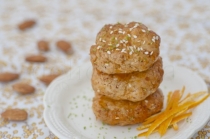 Cookies cu tahini, susan si apa de floare de portocal &#8211; vegan/de post/fara gluten