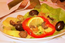 Salata de cartofi cu anchois (de post)
