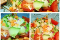 Salata colorata cu naut - 100% post