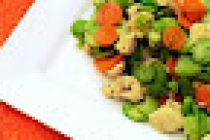 MINCARE DE BOB CU MORCOVI SI PIEPT DE PUI (FAVA  BEAN WITH CARROT AND CHICKEN BREAST)