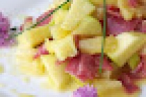 SALATA DE MERE,ANANAS SI JAMBON (APPLE,PINEAPPLE AND HAM SALAD)