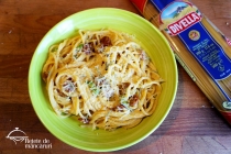 Spaghetti Carbonara cu Chorizo