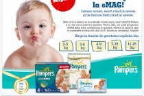 eMAG Baby Care, scutece PAMPERS livrate la tine acasa!