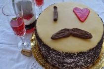Cake I love moustache